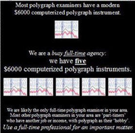 How many questions can be asked on a polygraph test